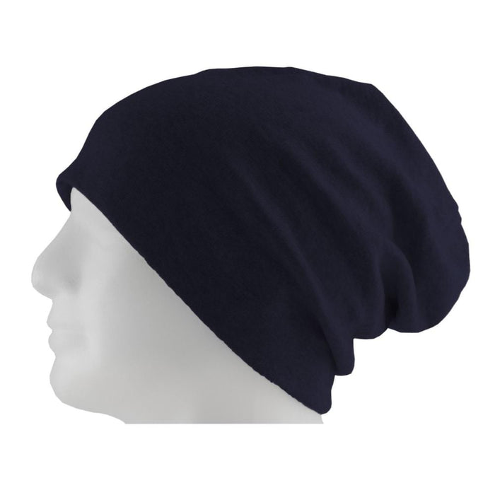 Long Beanie XXL Mütze Slouch Damen Herren Kinder Mütze - dark blue