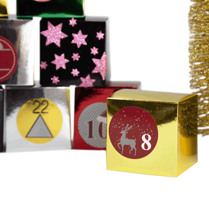 68 Sterne Sticker Aufkleber Glitzernd Funkelnd Weihnachtsdeko Weihnachtssterne - rosa