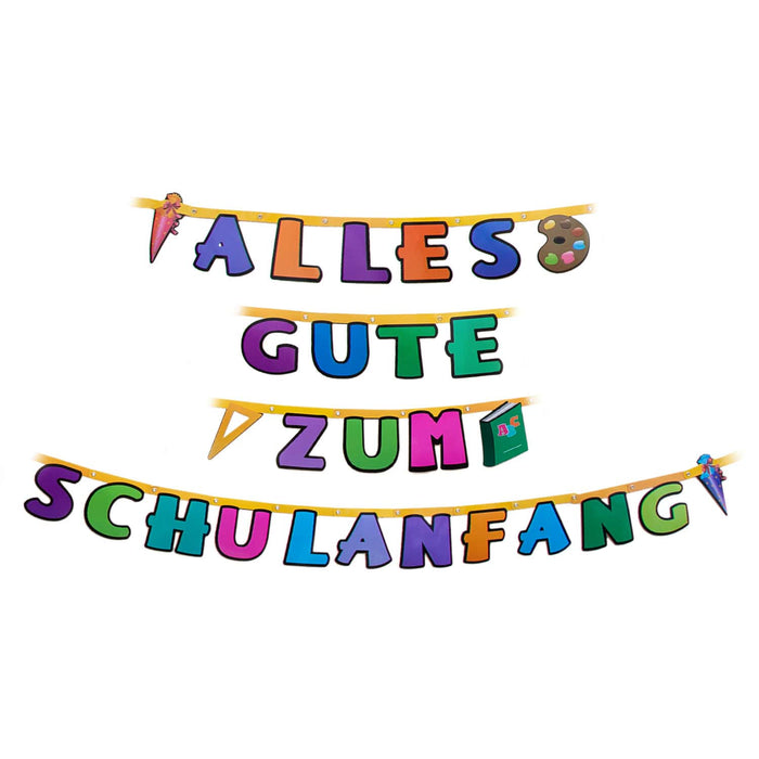 Schuleinführung Girlande Alles Gute zum Schulanfang Einschulung Zuckertüte Schüler