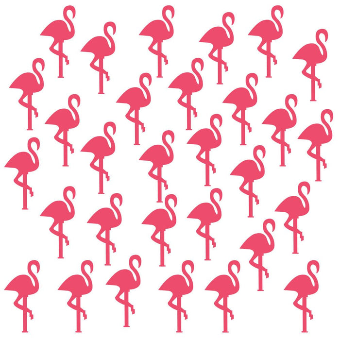 30 Flamingo Wand Sticker Wandaufkleber Wandtattoo Wanddeko Basteln pink