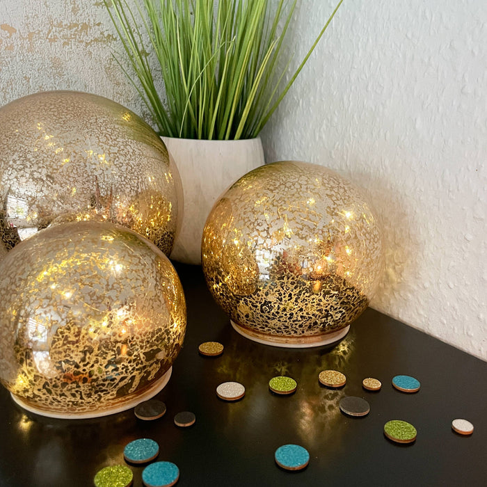 Holz Konfetti Rund Streudeko Tisch Deko für Silvester Weihnachten Geburtstag Fasching Motto Party - türkis