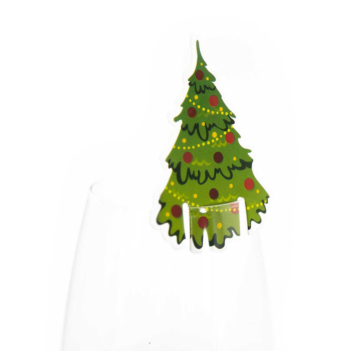 10x Weihnachtsbaum Christbaum für Gläser Glas Tisch Deko Advent Weihnachten