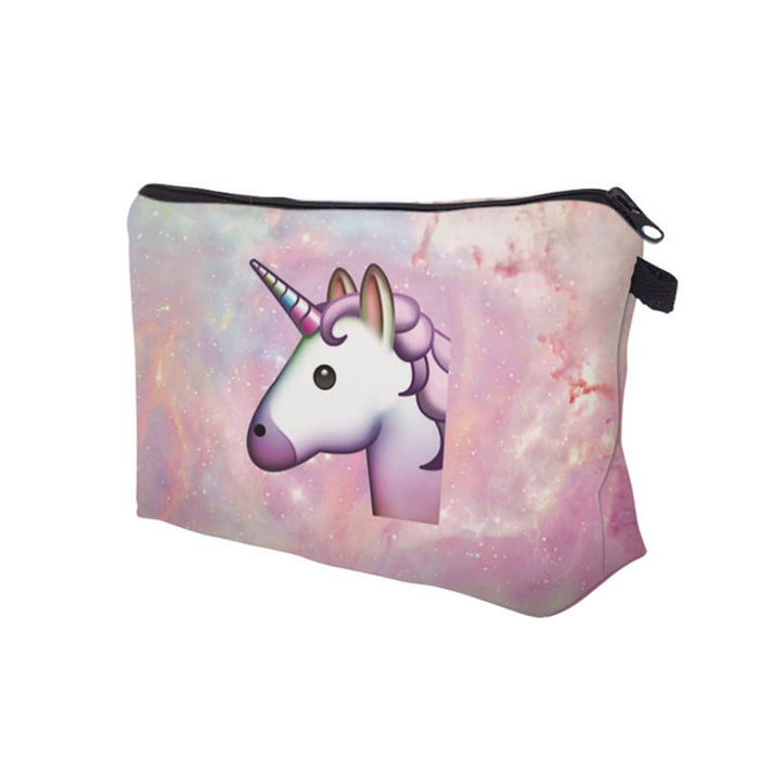 Einhorn Kosmetiktasche Unicorn Kulturbeutel Beutel Federmappe - rosa