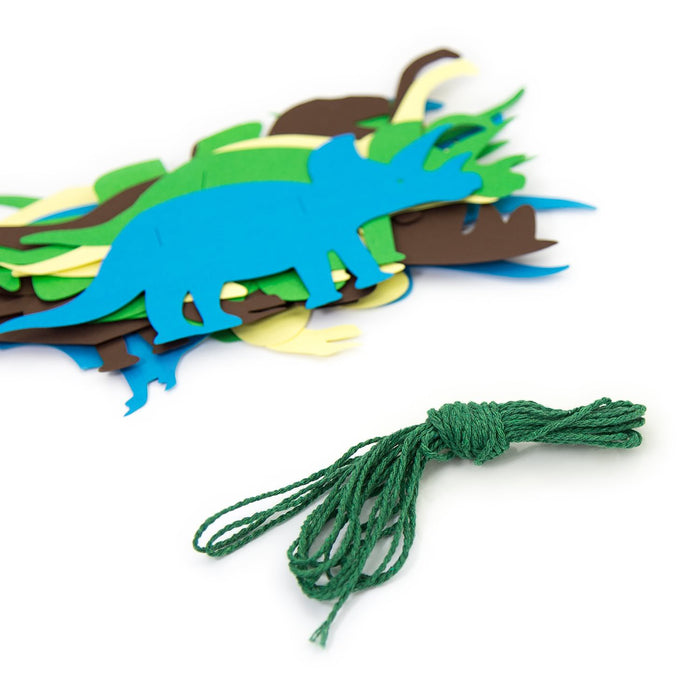 Dino Girlande 4m Dinosaurier Kinderzimmer Deko Kinder Geburtstag Party