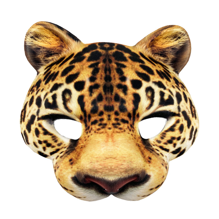 Leoparden Maske Gesichtsmaske Leopard für Halloween Kostüm Karneval Fasching Motto Party als Tier Verkleidung