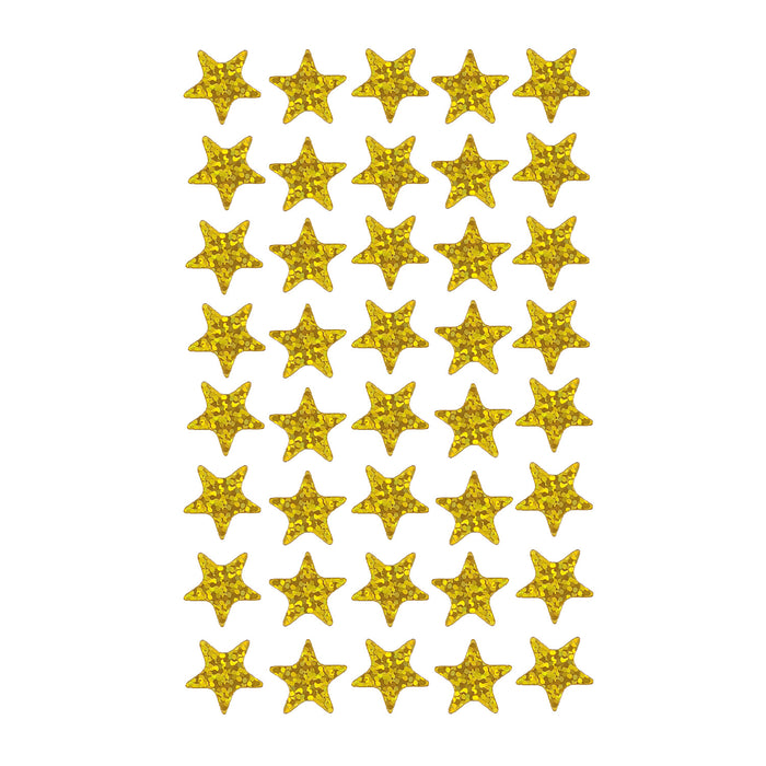 400x Sterne Sticker Stern Aufkleber Holo Effekt glitzernd zum Basteln Scrapbooking Dekoration - gold