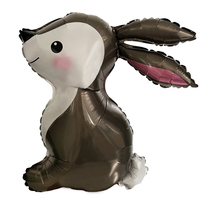 3D Folienballon Hase für Jungen und Mädchen zum Kindergeburtstag Deko Motto Party