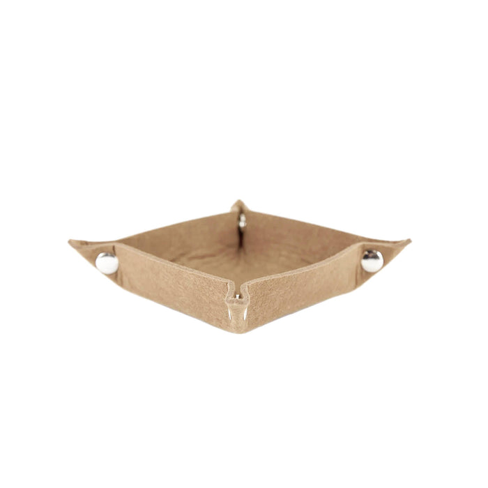 Filzschale DIY Dekoschale als Schlüsselablage Geld Ablage - beige