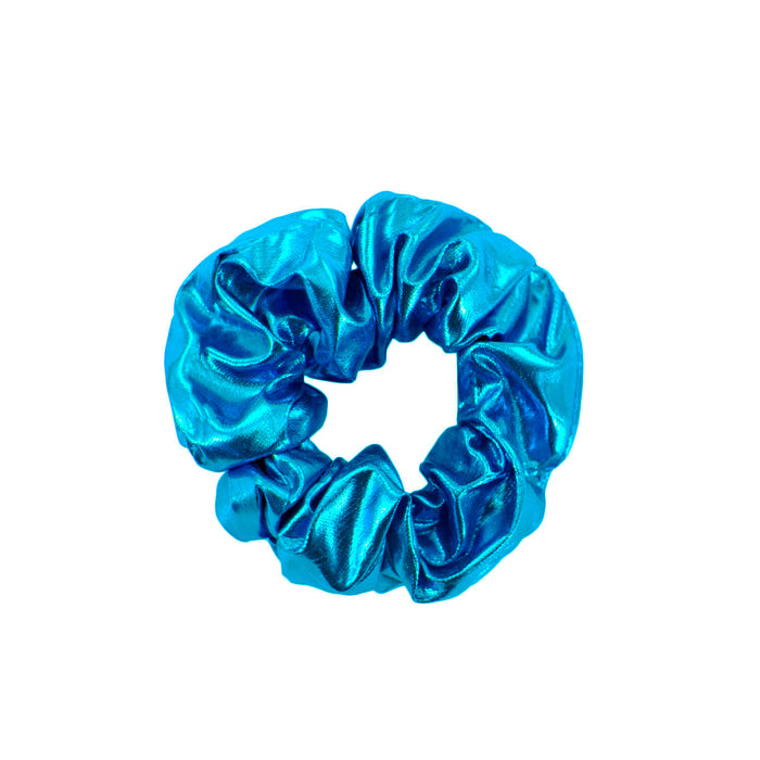 Scrunchie Haargummi Zopfgummi Haarband für Mädchen Damen 80er Jahre 80s Motto Kostüm Party - türkis