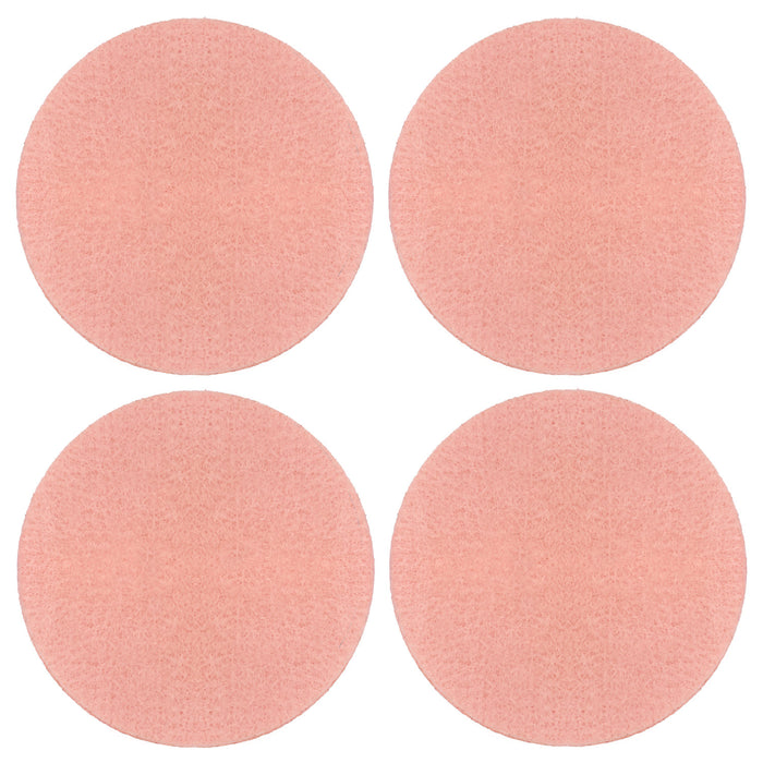 4 Filz Untersetzer Getränke Glas Untersetzer rund Ø 10cm als Tischdekoration - rosa