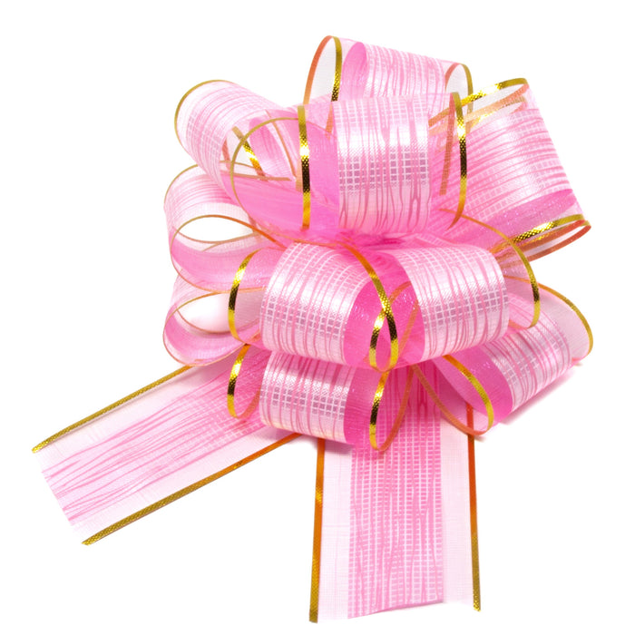 Geschenkschleife Deko Schleife für Geschenke Tüten Zuckertüte Weihnachten Geschenkdeko - rosa