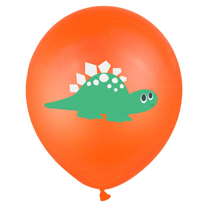 10 Dino Luftballons für Kinder Geburtstag Motto Party Schuleinführung Dinosaurier Ballons Farbmix