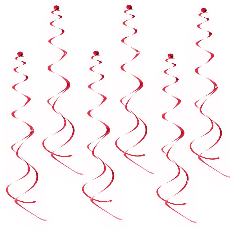 PARTY DISCOUNT® Spiral-Girlande Mit Herzen (15 Stück, Je 61 Cm) – Perfekte Deko Für Decke & Party