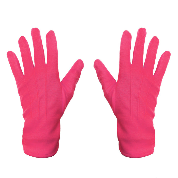 Handschuhe Herren und Damen Handschuh pink für Fasching Karneval Motto Party Kostüm Accessoire für Halloween