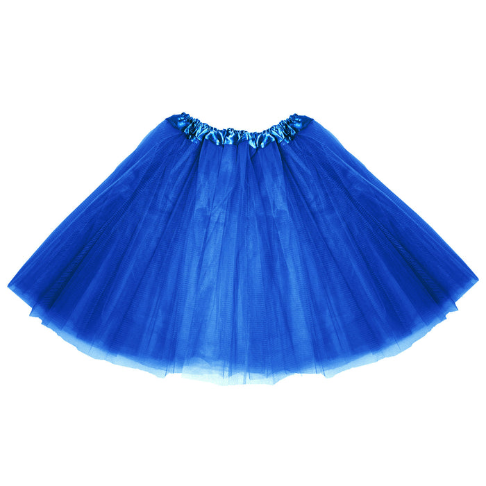 Tutu Tütü Damen Rock dunkelblau Tüllrock Unterrock Kostüm Accessoire für Fasching Karneval 60 cm - 116 cm