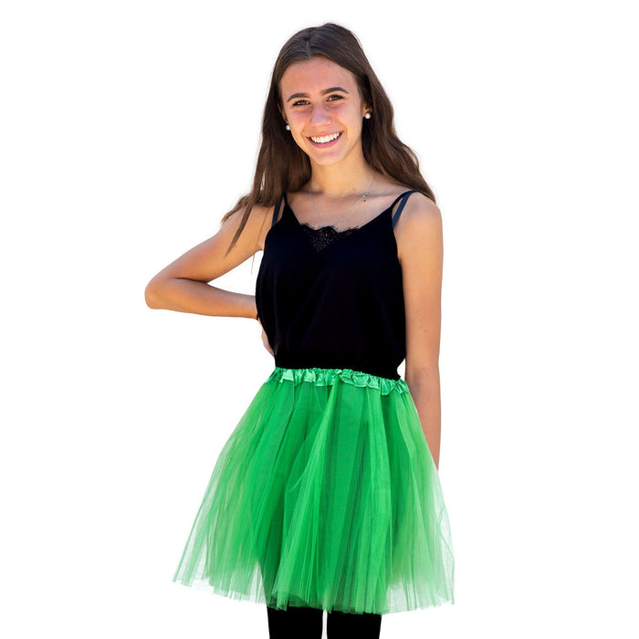 Tutu Tütü Damen Rock grün Tüllrock Unterrock Kostüm Accessoire Fasching Karneval 60 cm - 116 cm