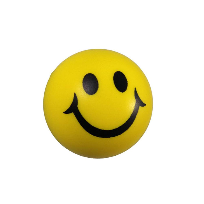 Smiley Knautschball Antistressball Softball Schaumstoff Ball gelb