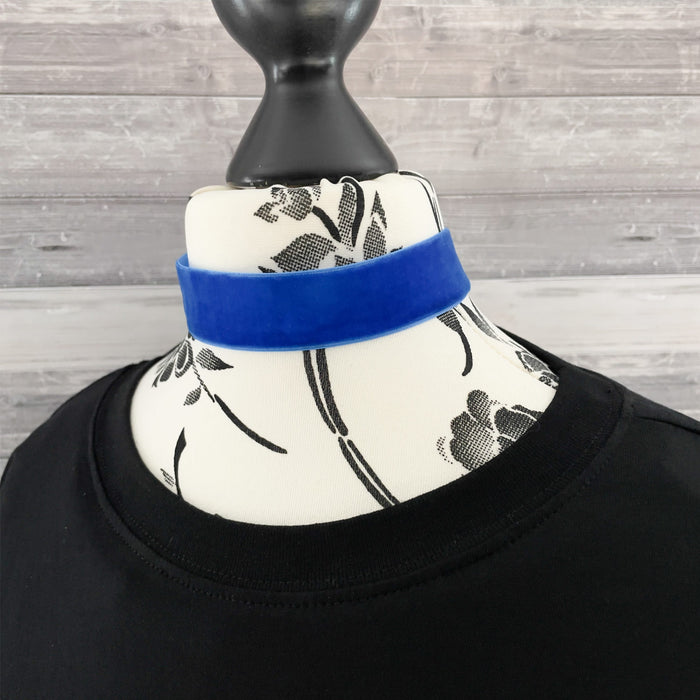 Halsband Halskette Kette für Damen Mädchen Choker JGA Junggesellinnenabschied Party - blau