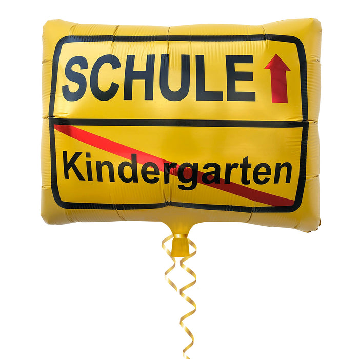 Schuleinführung Schulanfang Einschulung Deko Set - 2 Girlanden + Luftballons + Konfetti Set