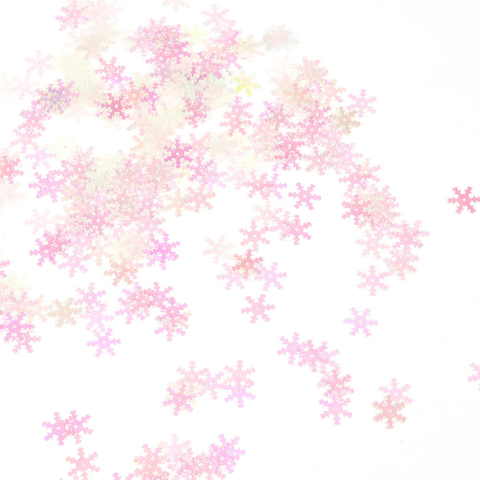 Schneeflocken Konfetti Schnee Streu Deko Tischdekoration für Weihnachten Advent - irisierend