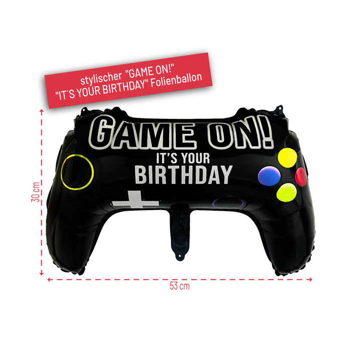 3D Folienballon Spiele Controller für Jungen und Mädchen zum Kindergeburtstag Deko Motto Party