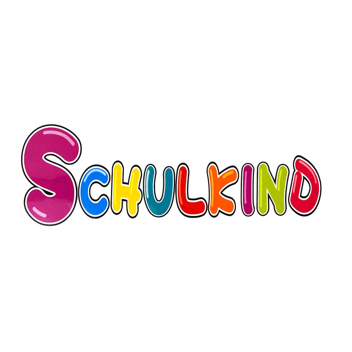 Bügelbild Schulkind + Zuckertüten Aufbügelbild für Schuleinführung Einschulung Mädchen und Jungs