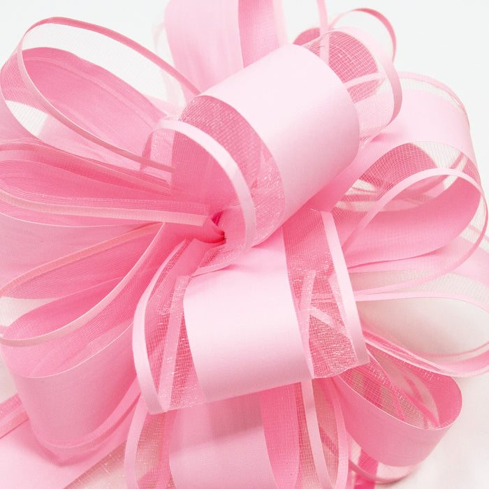 Geschenkschleife Deko Schleife für Geschenke Tüten Zuckertüte Weihnachten Geschenkdeko - light rosa