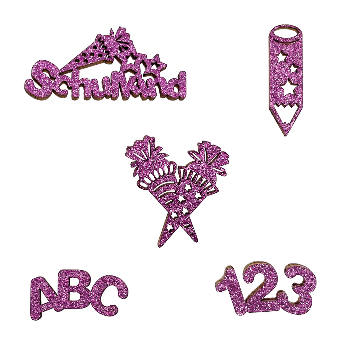 Amscan Konfetti Glitzernd Rosa – 50 Stück, Für Partys & Feiern