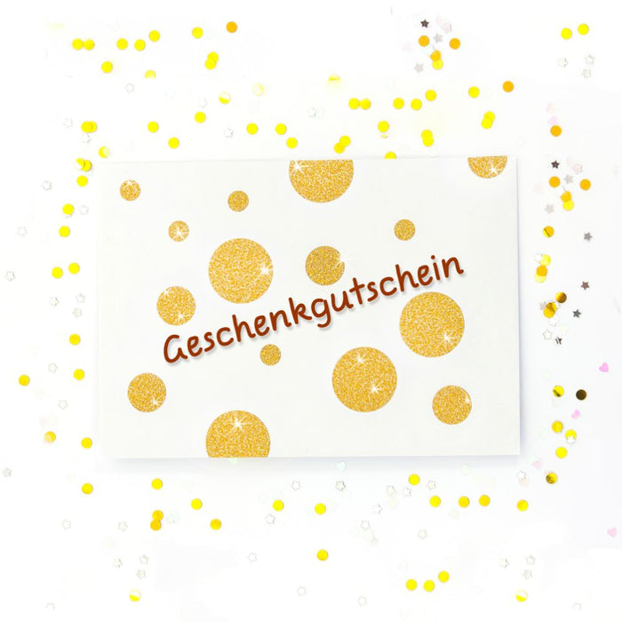 120 Punkte Sticker Aufkleber Set mit Glitzer Scrapbooking - gold