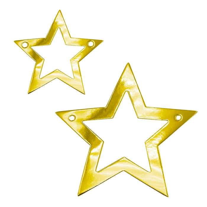 Stern Girlande Banner mit Sternen Geburtstag Party Weihnachten Baby Shower Deko - gold