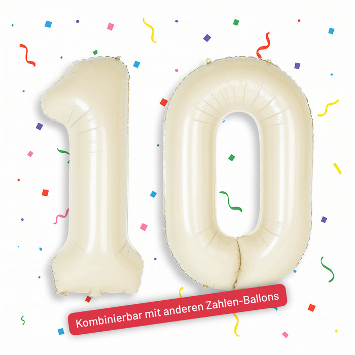 1x Folien Luftballon mit Zahl 1 für Geburtstag Jubiläum Party Deko Ballon