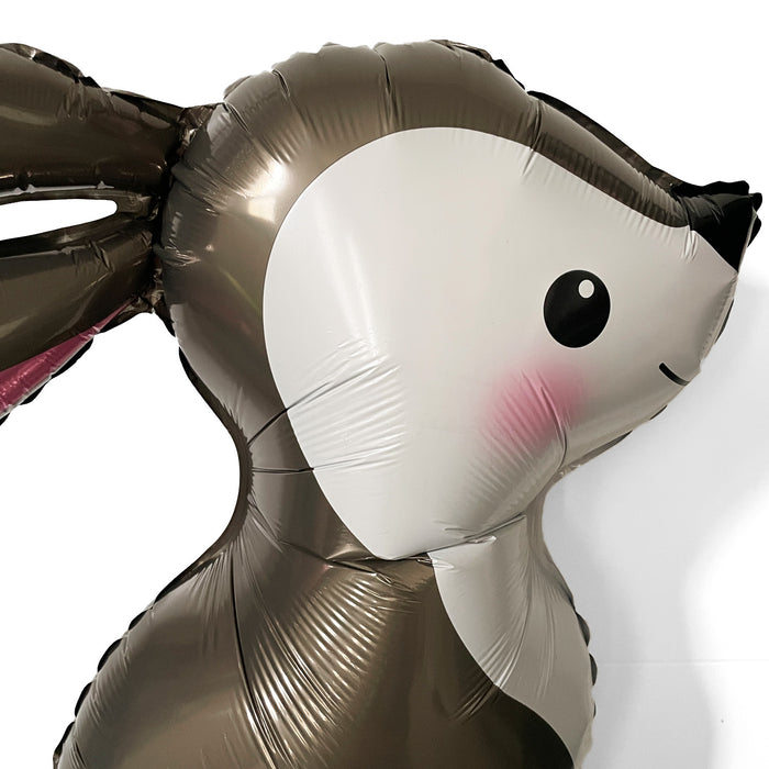 3D Folienballon Hase für Jungen und Mädchen zum Kindergeburtstag Deko Motto Party