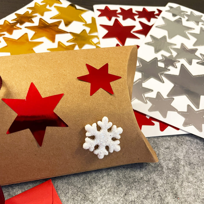 Schneeflocken Schneekristalle als Streudeko Tischdeko Deko für Weihnachten zum Basteln DIY - weiß