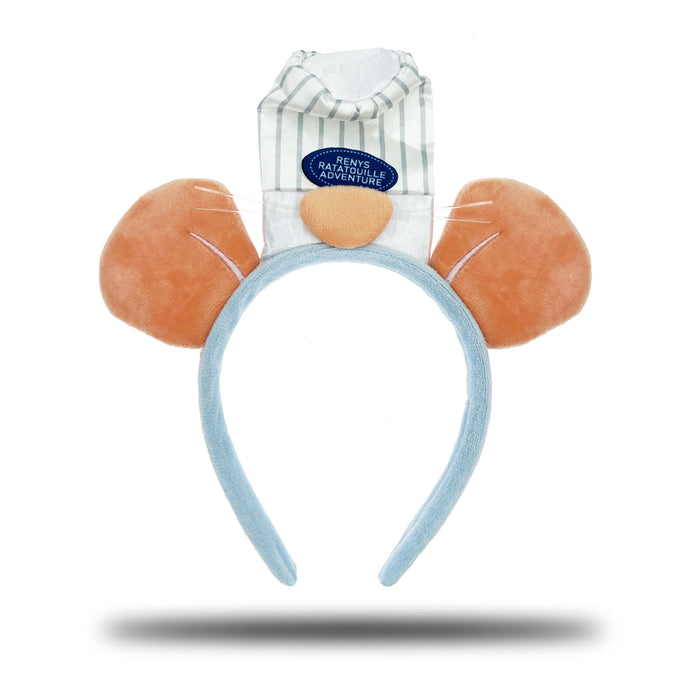 Haarreif Ratten Ohren mit Kochmütze Haarreifen für Fasching Karneval Kostüm Accessoire - grau