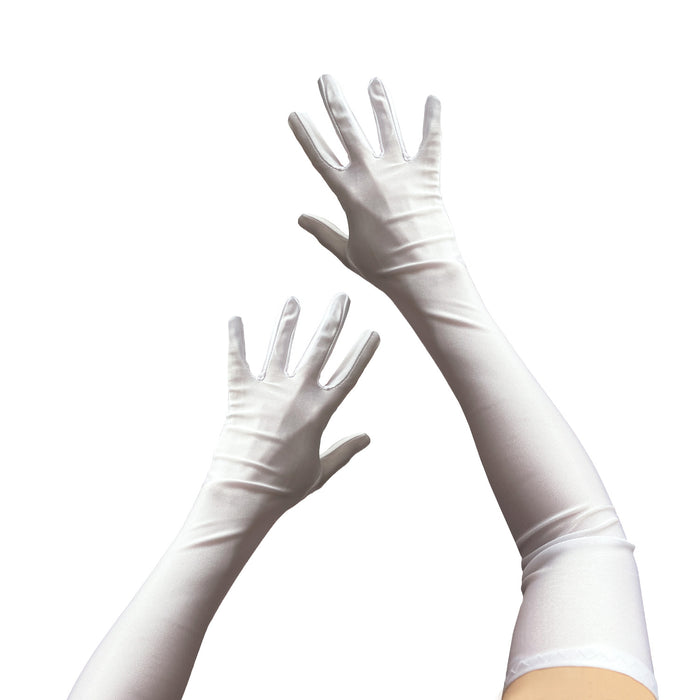 hochzeit handschuhe weiß Damen Handschuhe Lang weiß Handschuh für Hochzeit Fasching Karneval Mo — Oblique Unique