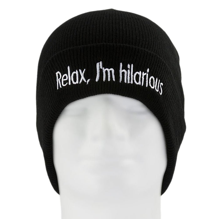 Beanie Mütze Slouch Damen Herren Winter Mützen - Relax, I´m hilarious