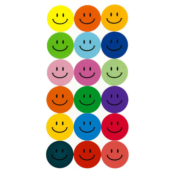 180 Smiley Sticker Aufkleber Lächeln Emoji Smily Face Faces - bunt