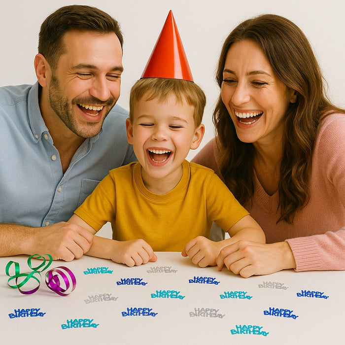 Konfetti Happy Birthday Geburtstag Jubiläum - 2500 Stück - Streudeko Streuteile Deko