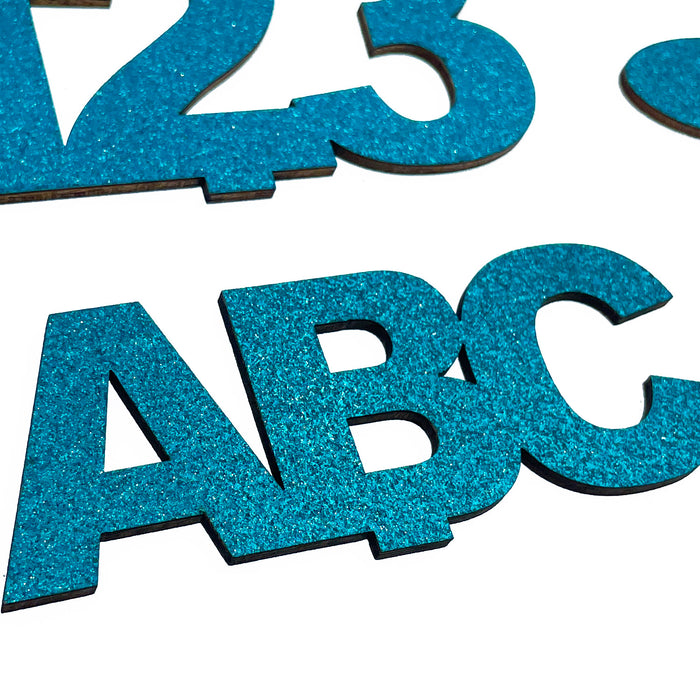 123 ABC Aufsteller Holz Tischdeko für Schuleinführung Einschulung Deko Junge Mädchen - türkis