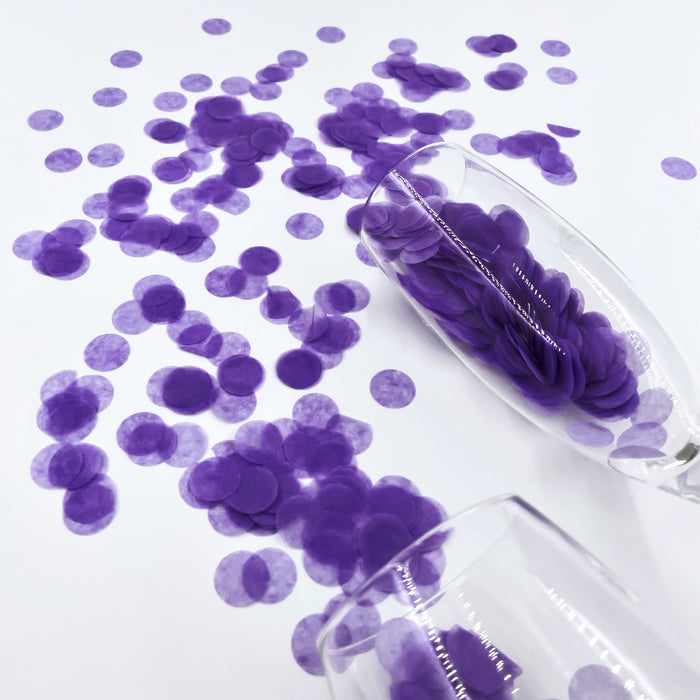 Papier Konfetti Streu Deko Tischdeko für Geburtstag Party Fasching Karneval - dunkellila