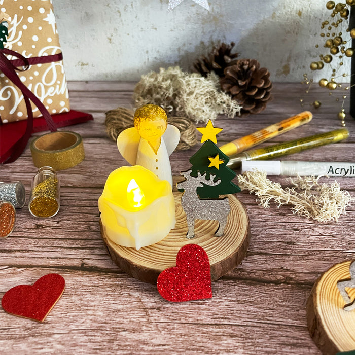 Weihnachtsdeko Bastel Set klein als Tischdeko Dekoration für Advent We — Oblique Unique
