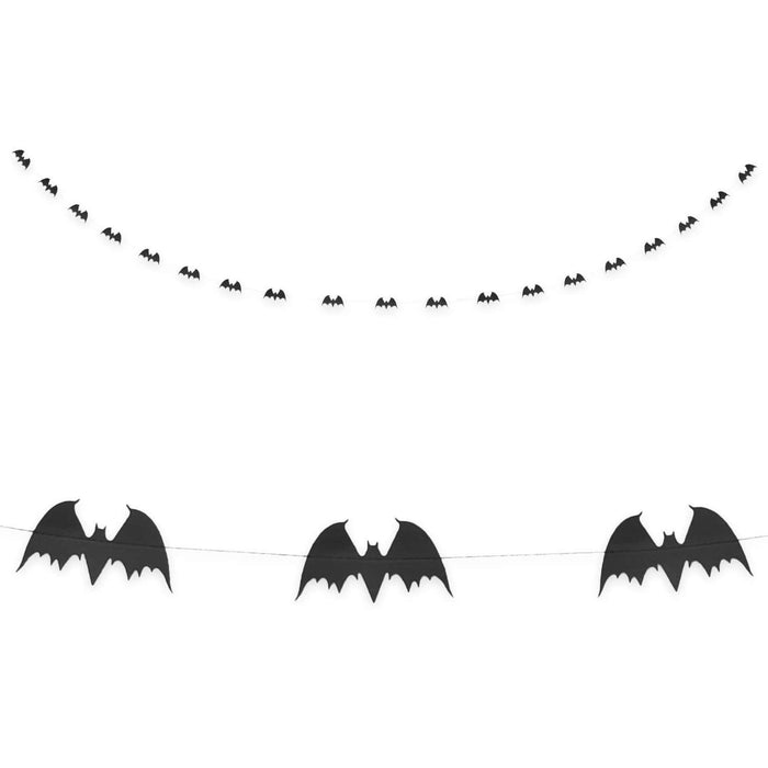 Fledermaus Girlande mit 20 Fledermäusen 3m Halloween Party Deko schwarz