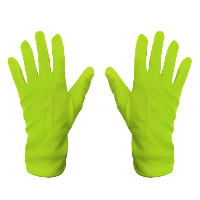 handschuhe grün karneval Handschuhe Herren und Damen Handschuh hellgrün für Fasching Karneval M — Oblique Unique