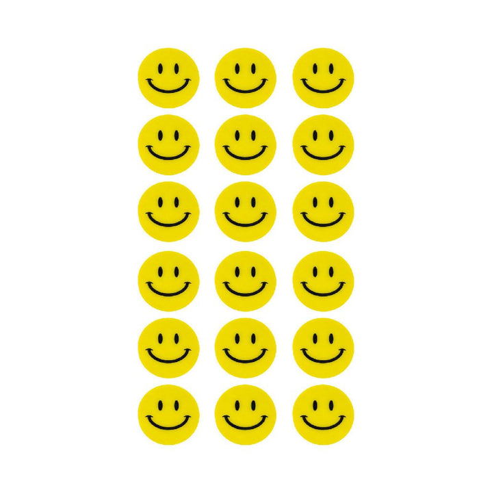 180 Smiley Sticker Aufkleber Lächeln Emoji Smily Face Faces - gelb