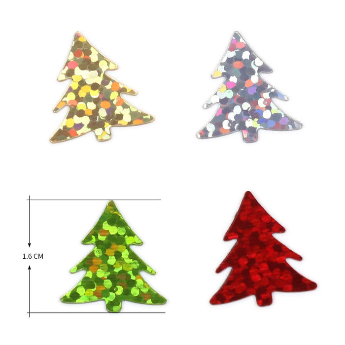 Tannenbaum Konfetti glänzend irisierend Weihnachtsbaum Tisch Streu Deko für Weihnachten - bunt