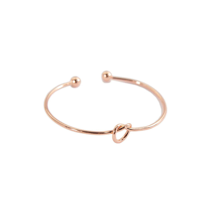 6x Armband Armreif mit Knoten für Mädchen Frauen Damen JGA Hochzeit Geburtstag Party rosé