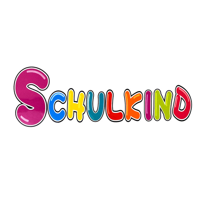 Bügelbild Schulkind Aufbügelbild für Schuleinführung Einschulung Bild zum Aufbügeln für Mädchen und Jungs