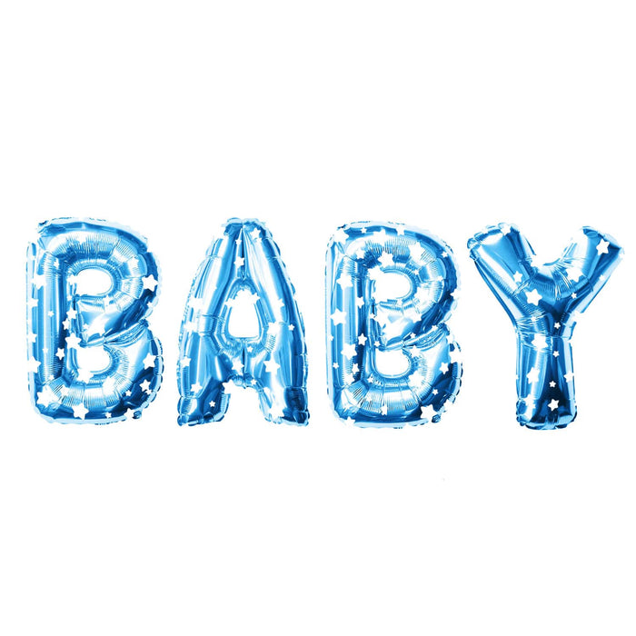 Folien Luftballon Buchstabe U Kinder Geburtstag Baby Shower Party Deko Ballon - blau