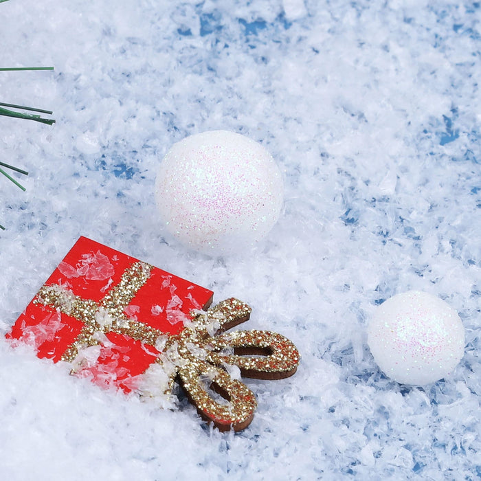 Styropor Kugeln als Streudeko Tischdeko Deko für Weihnachten Weihnachtsdeko zum Basteln DIY - weiß