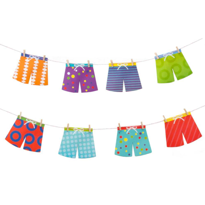 Badeshorts Girlande Sommer Garten Pool Party Deko Badehosen Banner